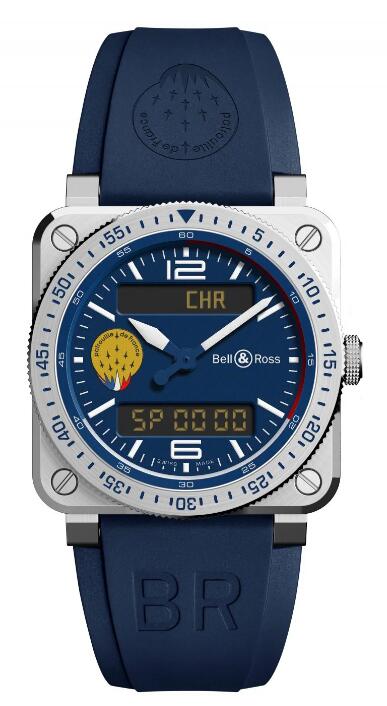 Review Bell and Ross BR 03 Replica Watch BR 03 Type A Patrouille de France BR03AD-BBR-ST/SRB